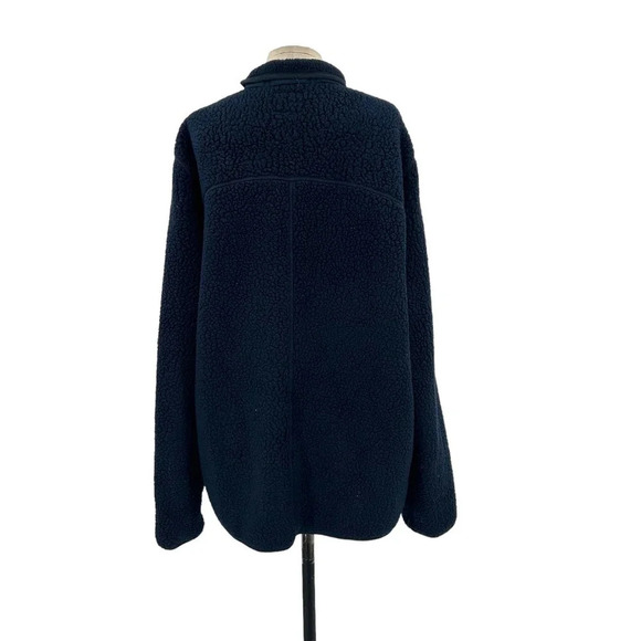 J. Crew Nordic Jacket in Polartec Sherpa‎ Fleece Navy Blue Men's Size XL - Picture 6 of 9